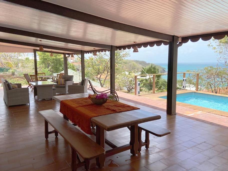 Le Caillou *** Belle Villa, 4 Chambres, Piscine, Vue Mer *** Le Diamant Kültér fotó